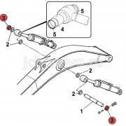Кольцо фиксатор [KRV1156] для JCB JS200W 