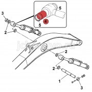 Втулка в ушко штока г/цилиндра стрелы (поз-4) [331/11841] для JCB JS220 (200, 210) 