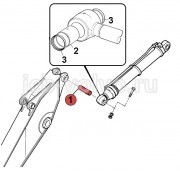 Палец крепления г/цилиндра рукояти к рукояти [KBV0736] для JCB JS240 