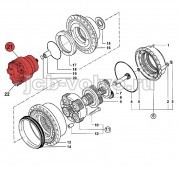 Мотор хода в сборе на экскаватор JCB JS330, JS330AUTO [05/903857] для JCB JS330 