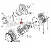 Фиксирующая клипса [05/903855] для JCB JS330 