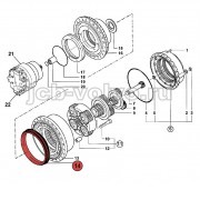 Сальник, резинометаллический [05/903850] для JCB JS330 