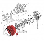 Корпус редуктора с подшипником [05/903849] для JCB JS330 