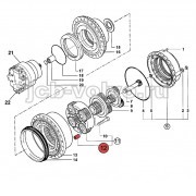 Втулка в третью планетарную передачу [05/903848] для JCB JS330 