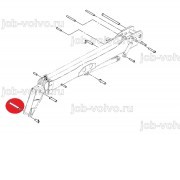 Палец в оголовок стрелы [811/50500] для погрузчика JCB 540-140 