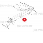 Палец в шток г/цилиндра подъема стрелы [811/10096] для погрузчика JCB 540-140 