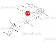 Палец в основание г/цилиндра подъема стрелы [811/50550] для погрузчика JCB 540-140 