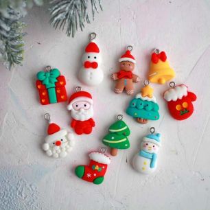 Набор подвесок "Новогодние персонажи" - ассорти 11 шт.