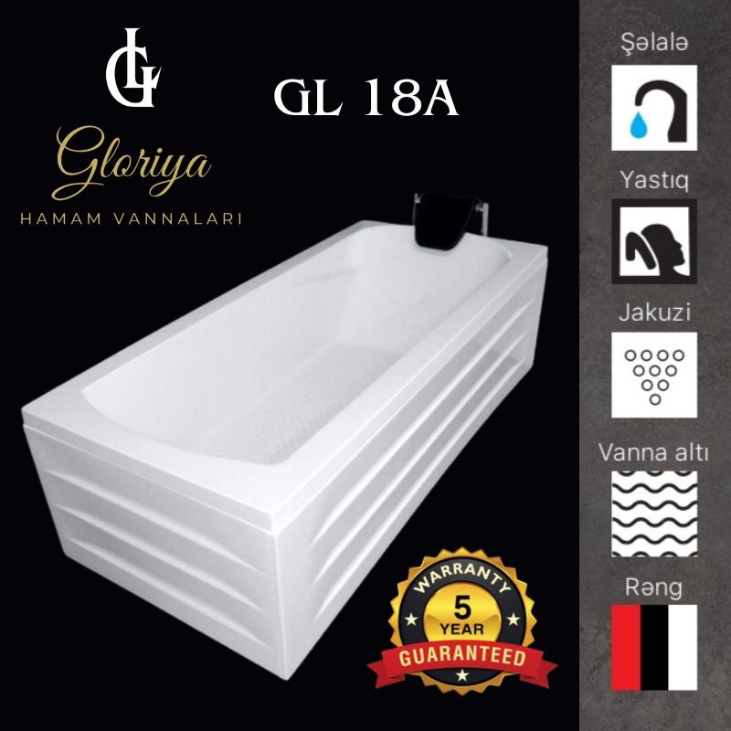 GLORİYA düz vannaları GL18A - 160*90 sm