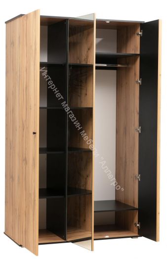 Шкаф для одежды 51.14 Либерти (3-х дв.) (опора h=20мм)