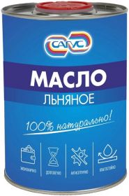 Масло Льняное Сагус 0.9л для Обработки Любых Деревянных Строений и Защиты Изделий из Древесины