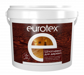 Шпатлевка для Дерева Eurotex 1.5кг Орех, Акриловая / Евротекс.