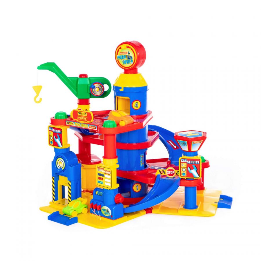 Паркинг 4-уровневый с автомобилями (в коробке)