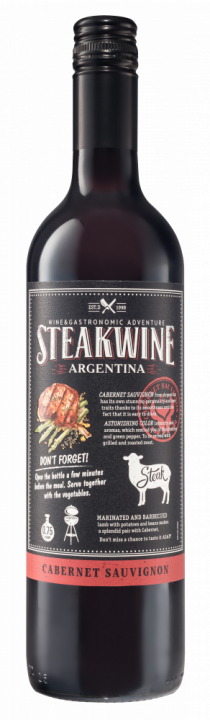 Steakwine Black Label Cabernet Sauvignon (Mendoza), 0.75 л., 2018 г.