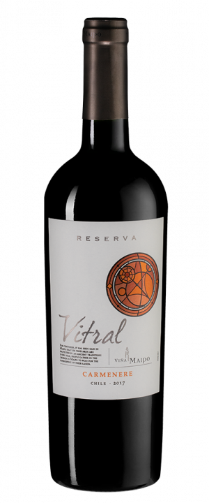 Vitral Carmenere Reserva, 0.75 л., 2017 г.