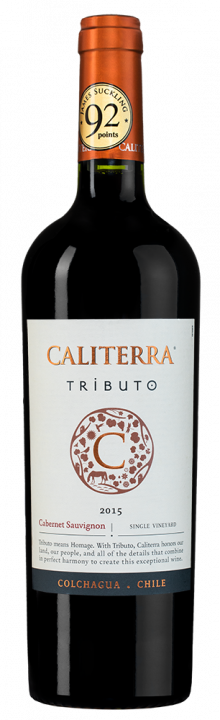 Cabernet Sauvignon Tributo, 0.75 л., 2015 г.