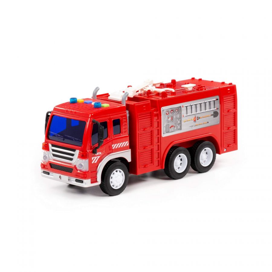 "Сити", автомобиль-пожарный инерционный (со светом и звуком) (в коробке)
