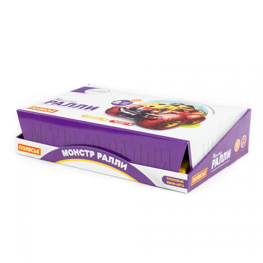 "Монстр РАЛЛИ", автомобиль инерционный (со светом и звуком) (дисплей №1. 8 шт)
