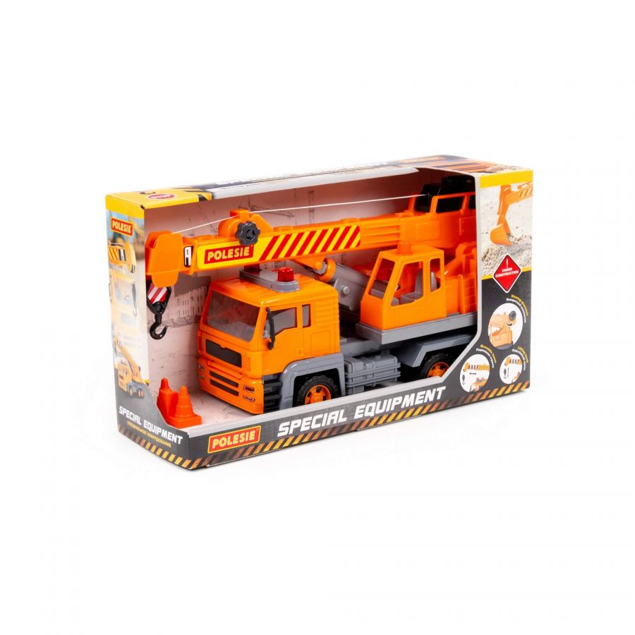 "Алмаз", автомобиль-кран №2 инерционный (в коробке)