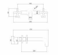 Смеситель ABBER Wasser Kreis AF81121B для раковины, черный матовый схема 2