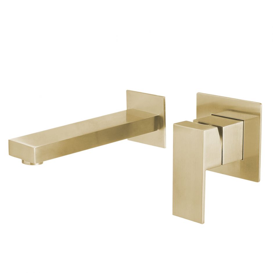 Изображение Встраиваемый смеситель ABBER Daheim AF8212G для раковины, золото матовое