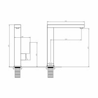 Смеситель ABBER Daheim AF8214G для кухни, золото матовое схема 2