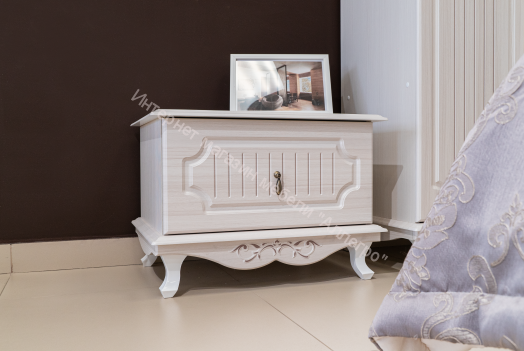 Тумба прикроватная 06.70 Кантри (патина), Вудлайн кремовый/Сандал белый