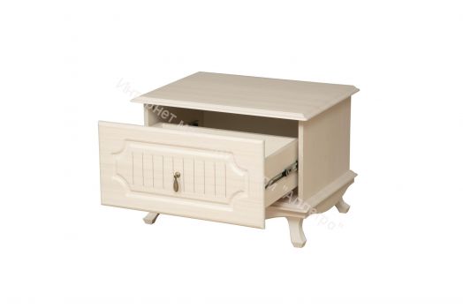 Тумба прикроватная 06.70 Кантри (патина), Вудлайн кремовый/Сандал белый