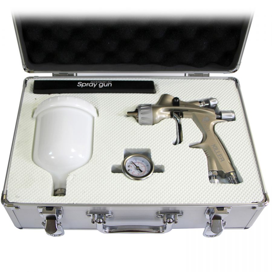 Краскопульт SKULL KILLER Spray gun  RRP 1,4 с манометром в кейсе