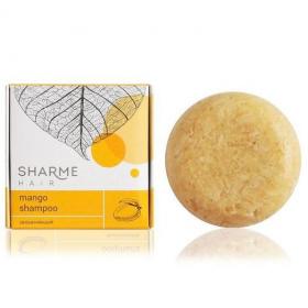 Натуральный твердый шампунь Sharme Hair Mango с маслом манго, увлажняющий, 50 г
