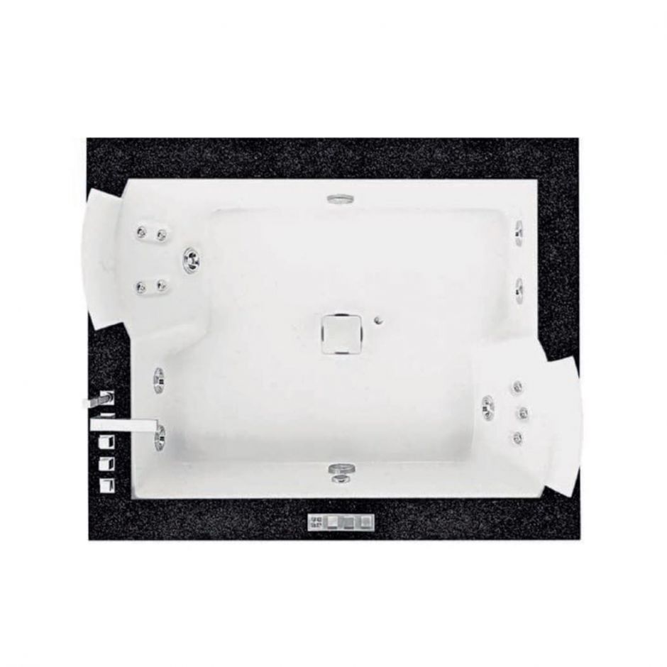 Гидромассажная ванна Jacuzzi Aura Plus Stone встраиваемая 180x150