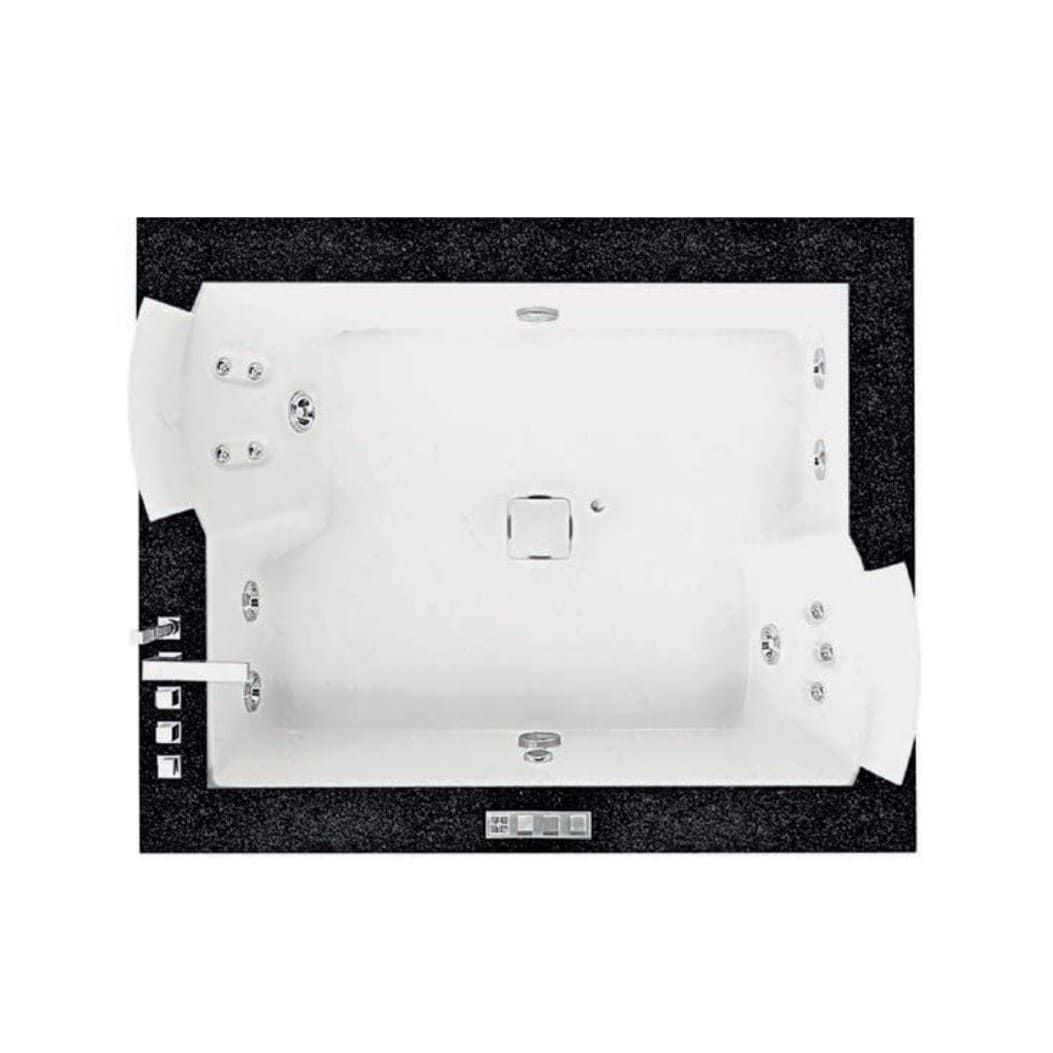 Гидромассажная ванна Jacuzzi Aura Plus Stone встраиваемая 180x150 схема 1