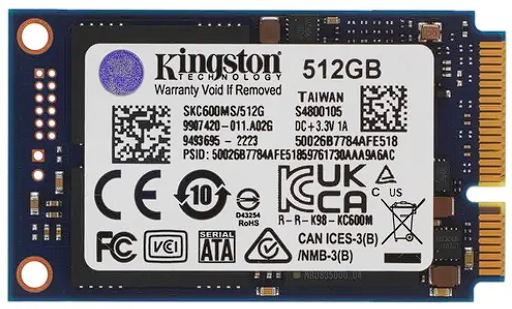 512 ГБ MSATA накопитель Kingston KC600 [SKC600MS/512G]