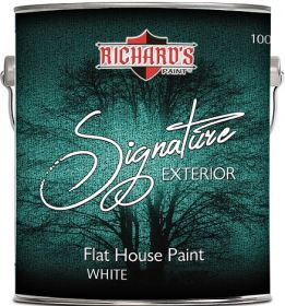 Краска Фасадная Richards Paint 100 Signature Ceramic Exterior 3,78л Белая для Наружных Работ / Ричардс.