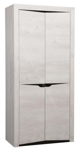 Шкаф для одежды 33.18 Лючия, Бетон пайн белый/Венге