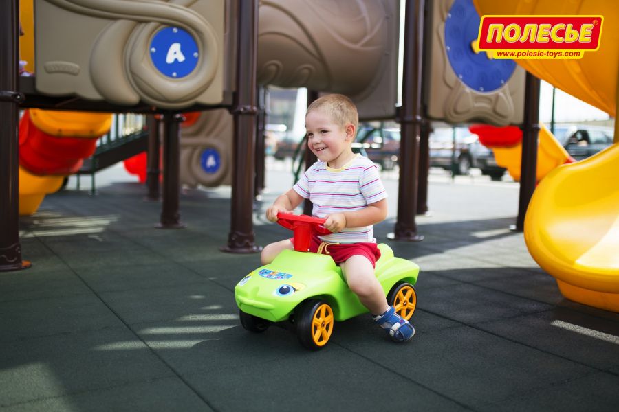 Каталка "Мой любимый автомобиль" со звуковым сигналом (зелёная)