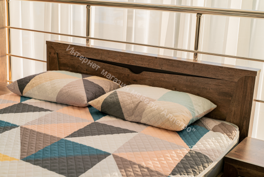 Кровать 33.09 - 02 Лючия с ортопедическим осн. (1600), Кейптаун/Венге