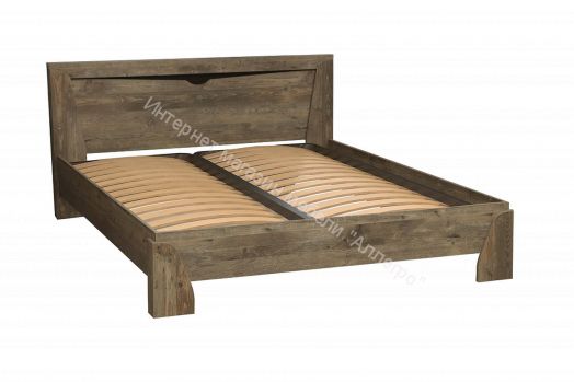 Кровать 33.09 - 02 Лючия с ортопедическим осн. (1600), Кейптаун/Венге