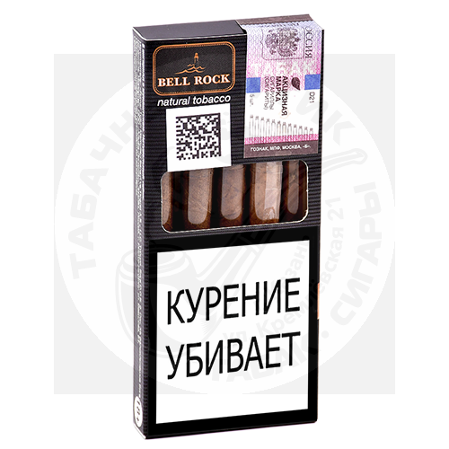 Турецкие сигариллы Bell Rock Tip - Natural Tobacco 5 шт.