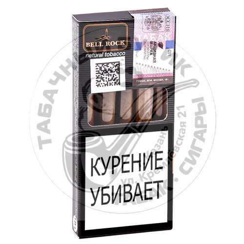 Турецкие сигариллы Bell Rock Tip - Natural Tobacco 5 шт.