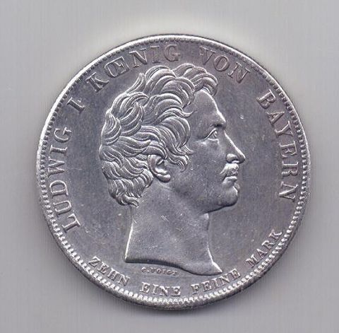 1 талер 1828 года Бавария Семейный