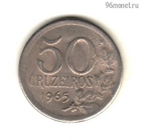 Бразилия 50 крузейро 1965