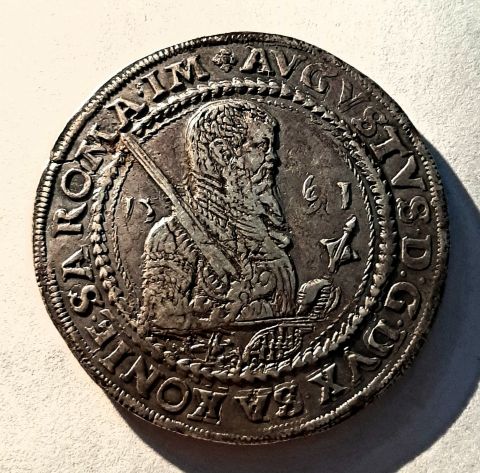 1 талер 1561 Саксония AUNC Германия