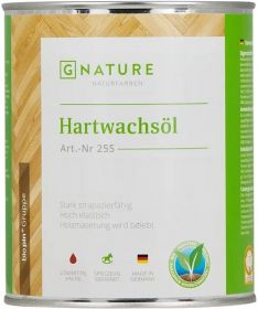 Масло с Твердым Воском Gnature 255 Hartwachsol 0.375л Износоустойчивое для Пола по Дереву.