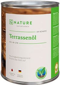 Масло для Террас Gnature 270 Terrassenol 10л для Защиты и Ухода за Террасами, Настилами, Причалами, Садовой Мебелью