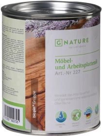 Масло для Мебели и Столешниц Gnature 227 Mobel und Arbeitsplattenol 0,75л Бесцветное для Окраски и Обновления / Джинатур.