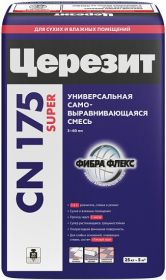 Смесь Универсальная Ceresit CN 175 Super 25кг Cамовыравнивающаяся  от 3 до 60 мм / Церезит