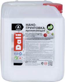 Грунтовка Акриловая Dali Нано-Грунтовка 10л для Слабовпитывающих Оснований / Дали Нано-Грунтовка.