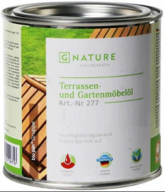 Масло для Террас и Садовой Мебели Gnature 277 Terrassen und Gartenmobelol 0.375л 2079 Красное Дерево для Окраски и Обновления /Гнатур*