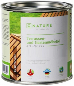 Масло для Террас и Садовой Мебели Gnature 277 Terrassen und Gartenmobelol 0.75л 2079 Красное Дерево для Окраски и Обновления /Гнатур.